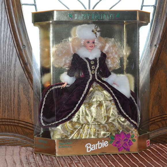 1996 Happy Holidays Special Edition Barbie (NIB) Vintage Barbie Doll - Picture 4 of 6